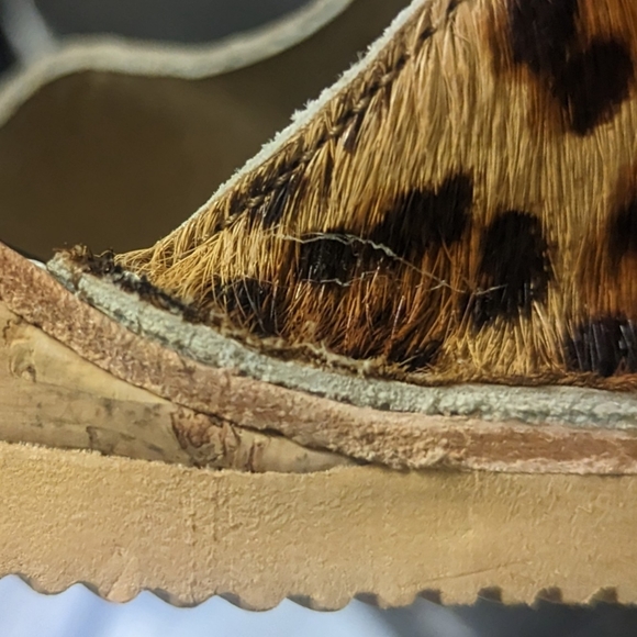 CALAXINI Bliss Boutique Cheetah Print Platform Sandal Size 7 - Picture 9 of 11